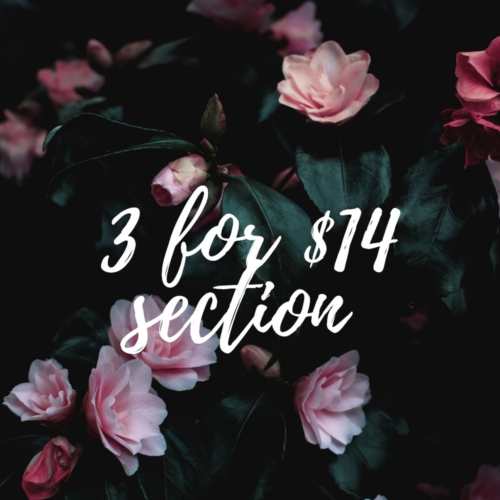 3 for $14 Section